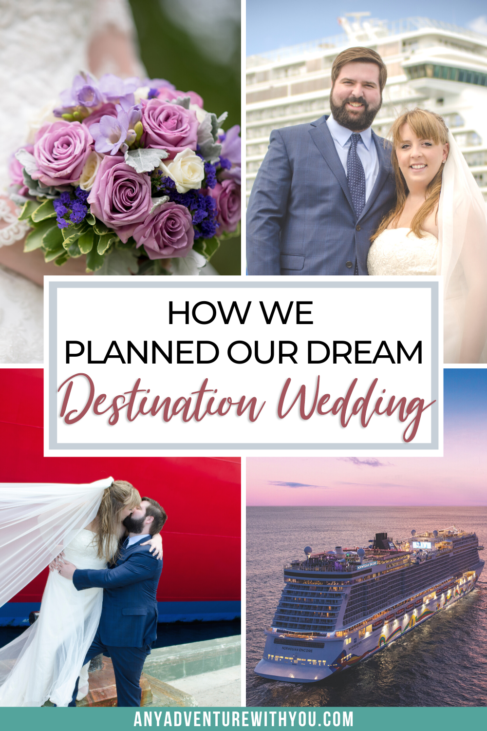 Before we had our cruise ship wedding, we had a year’s worth of planning, ranging from coordinating ceremony locations to transportation to organizing 40 people. Here’s how we did it all. #DestinationWedding #CruiseWedding #CruiseMarriage #DestinationWeddingPlanning #DestinationWeddingTips #WeddingPlanning #WeddingTips