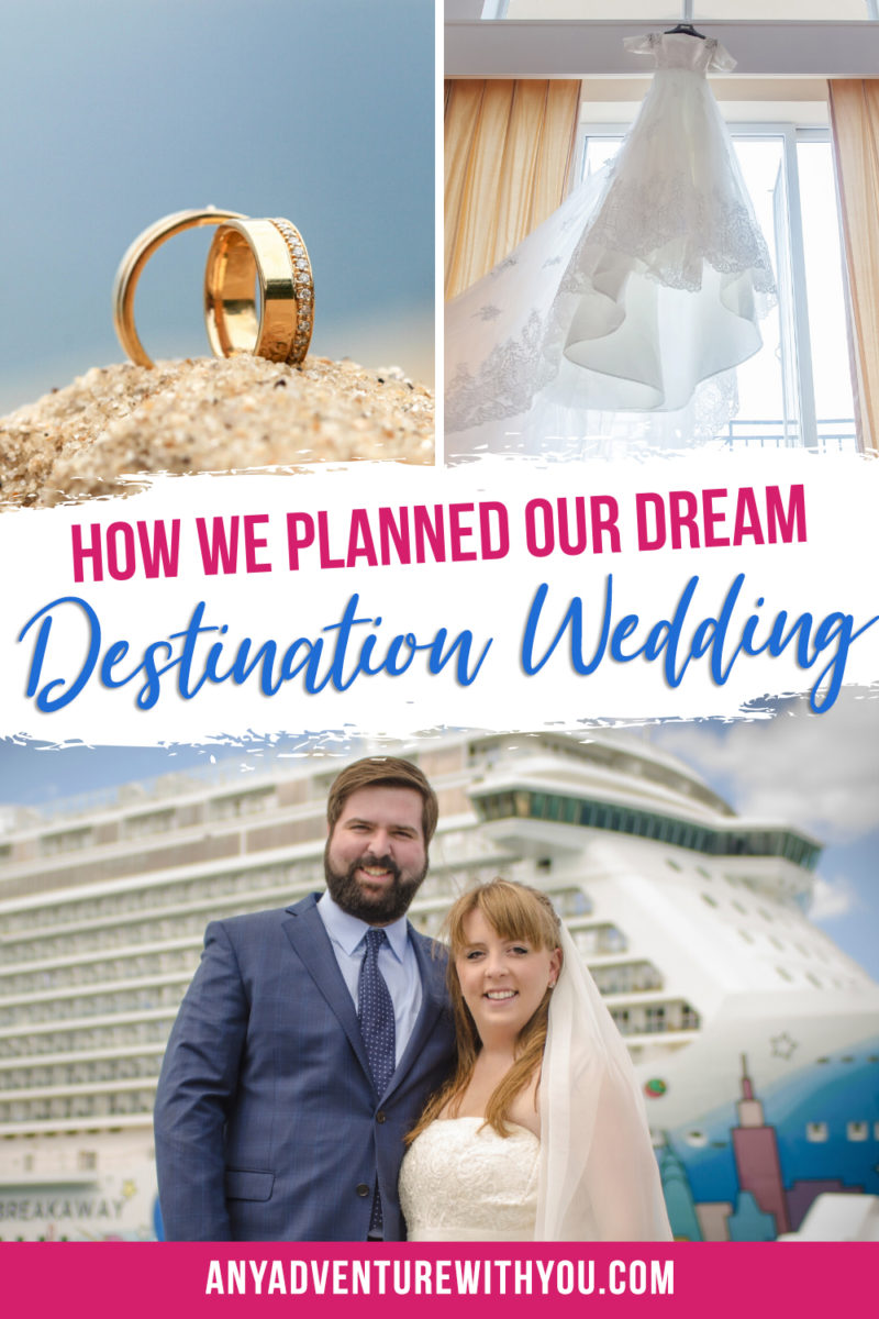 Before we had our cruise ship wedding, we had a year’s worth of planning, ranging from coordinating ceremony locations to transportation to organizing 40 people. Here’s how we did it all. #DestinationWedding #CruiseWedding #CruiseMarriage #DestinationWeddingPlanning #DestinationWeddingTips #WeddingPlanning #WeddingTips