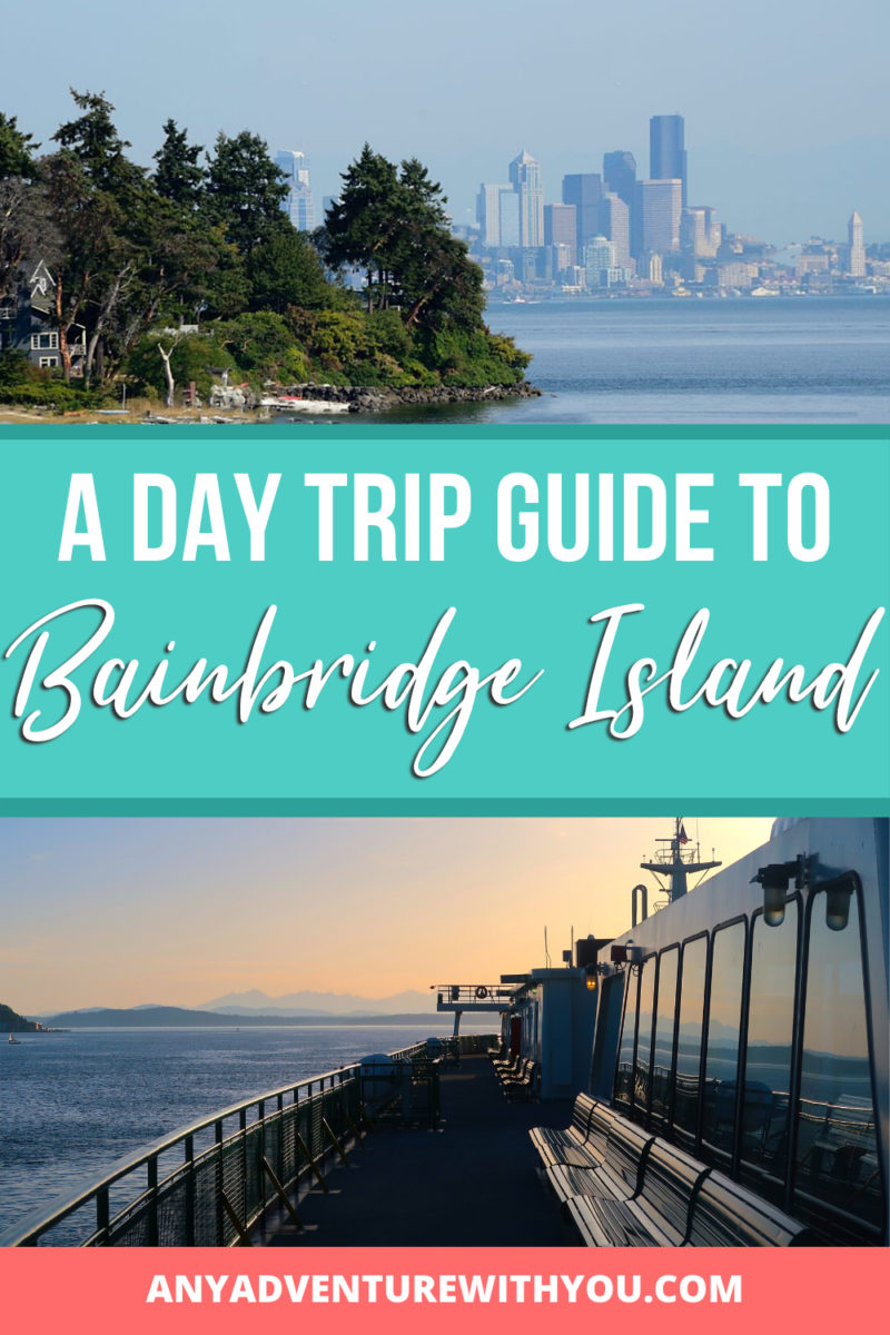 From coffee shops to wineries and breweries to shopping, a day trip to Bainbridge Island should be on your list when you visit Seattle. #Seattle #BainbridgeIsland #TravelGuides #TravelTips #TravelTricks #PacificNorthWest