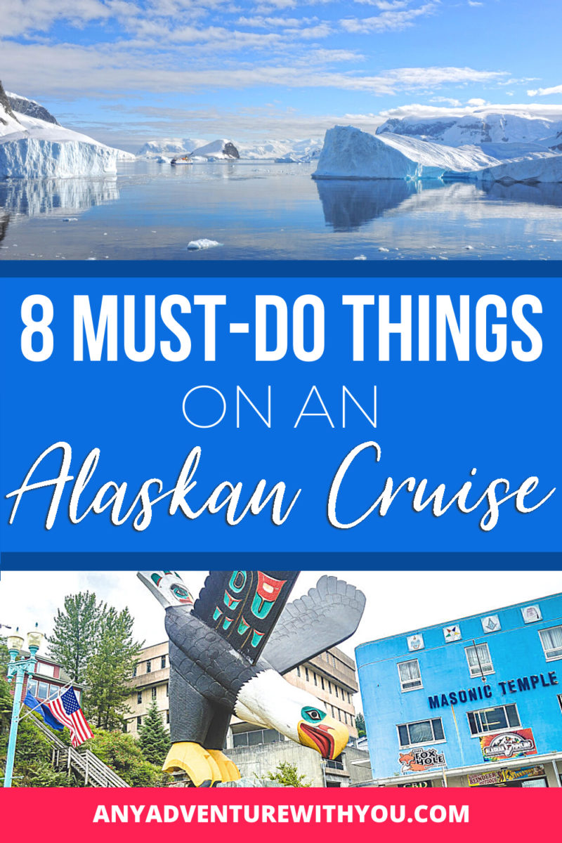 From watching wildlife to visiting glaciers, there are many things that make an Alaskan cruise special! Here are eight must-do things to make it perfect. #AlaskaCruise #Cruise #AlaskaCruiseTips #AlaskanCruiseTips